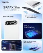 Tecno Spark Slim (256GB/8GB; 50MP Dual Camera; 5200mAh) - Image 5